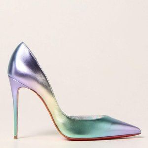 Christian Louboutin Iridescent Multi-Color Pointed Toe Stiletto Pumps
